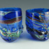 Two "Fabula" Glass Baby Head Cups
