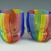 Two Rainbow Baby Head Cups