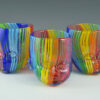 Three Rainbow Baby Head Cups