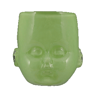 Green Baby Head Cup rotating